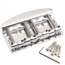 Hipshot 4-String Vintage Bass Bridge .750" String Spacing Quick Load - STAINLESS