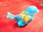 Fenton Blue Bird Figurine, signed by Fredrick