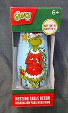 THE GRINCH SET OF 5 NESTING DOLL TABLE DECOR ...