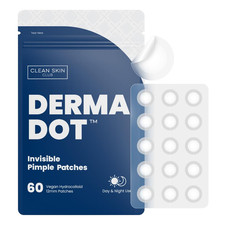60 Vegan Invisible Hydrocolloid Pimple Patches for Zits and Blemishes