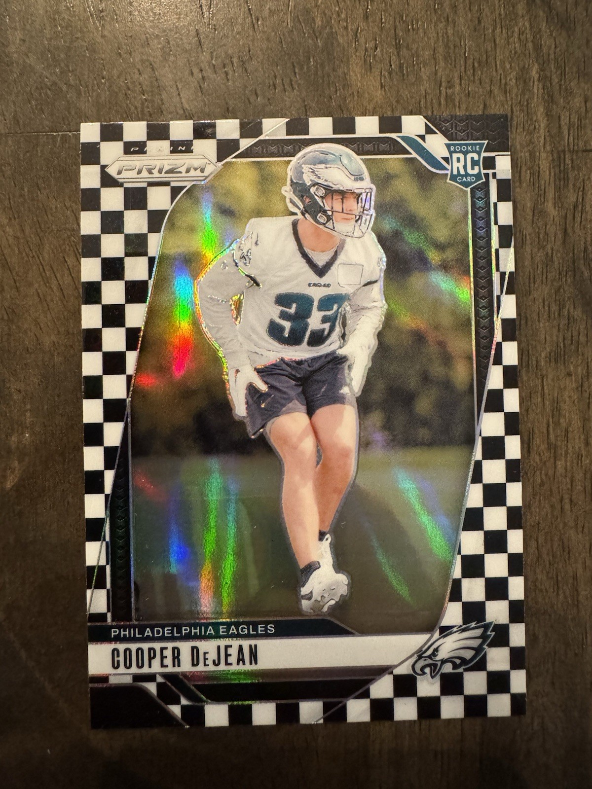 2024 Panini Prizm - Rookies Cooper DeJean #321 Black & White Checker Prizm (RC)