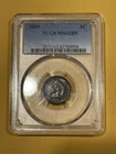 1889-P PCGS MS62BN Indian Cent Business Strike 1C