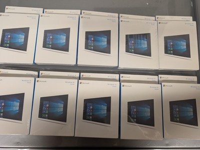 20x New Microsoft Windows 10 home 32/64-Bit Retail Box USB Drive Sealed