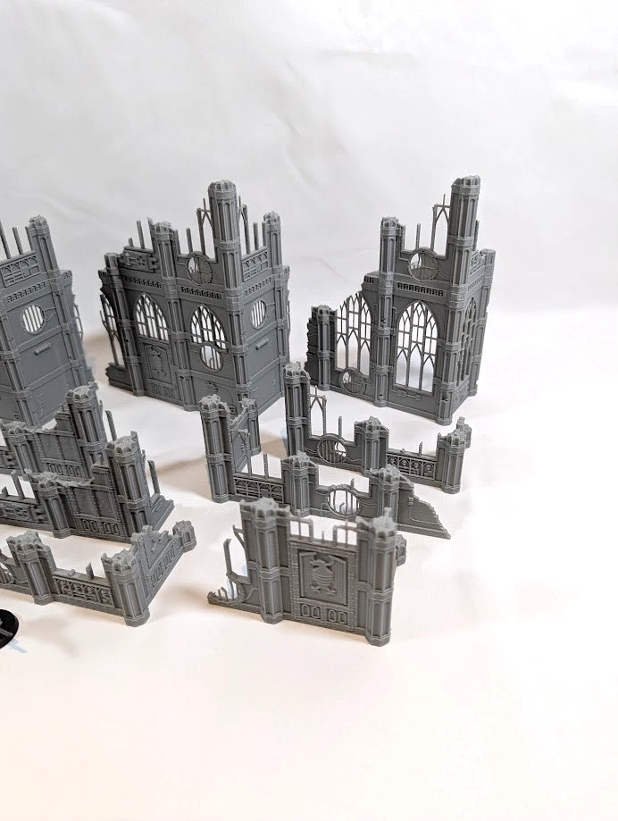 Large Wargaming Terrain Ruined City Set Compatible with Warhammer 40k AoS DnD - Image 4 of 4