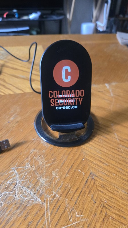 Wireless Phone Charger Stand Colorado=Security Fast Charger