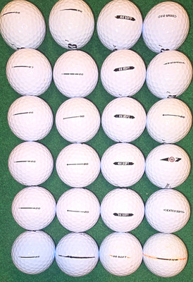 24 Assorted Bridgestone e6 e7 e12 Extra Soft White Golf Balls