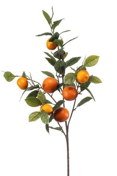Artplants KüNstlicher Orangenzweig Queosha Mit FrüChten, Orange, 95Cm-image