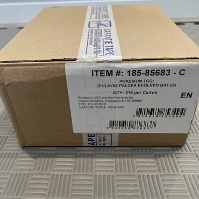 Pokemon TCG Paldea Evolved 2023 SV02 EN Sealed Booster Box Case Englisch