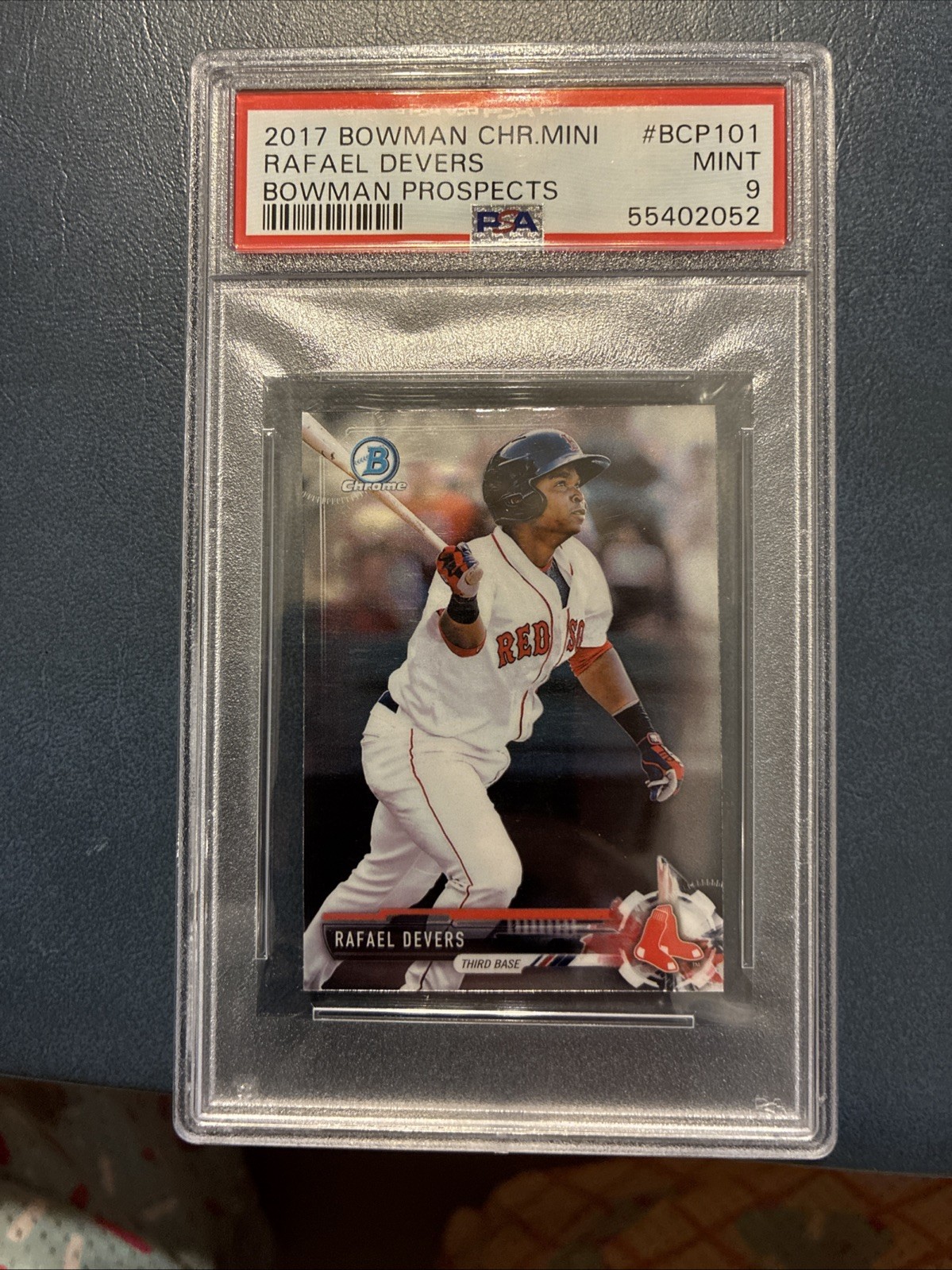 2017 Bowman Chrome Minis - Bowman Chrome Prospects Rafael Devers #BCP101 PSA 9