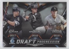 2019 Bowman Draft Chrome Progression Refractor Jake Burger Nick Madrigal 00jz