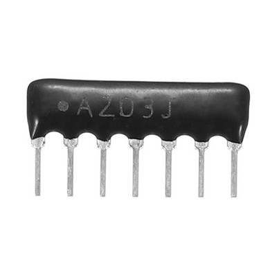 20Pack 20K Ohm Resistor Network Array, 1/8W 7P 2.54mm Bussed Type 5% Tolerance