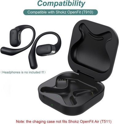 Charging Case for Shokz OpenFit (Not 2), Replacement Black | eBay