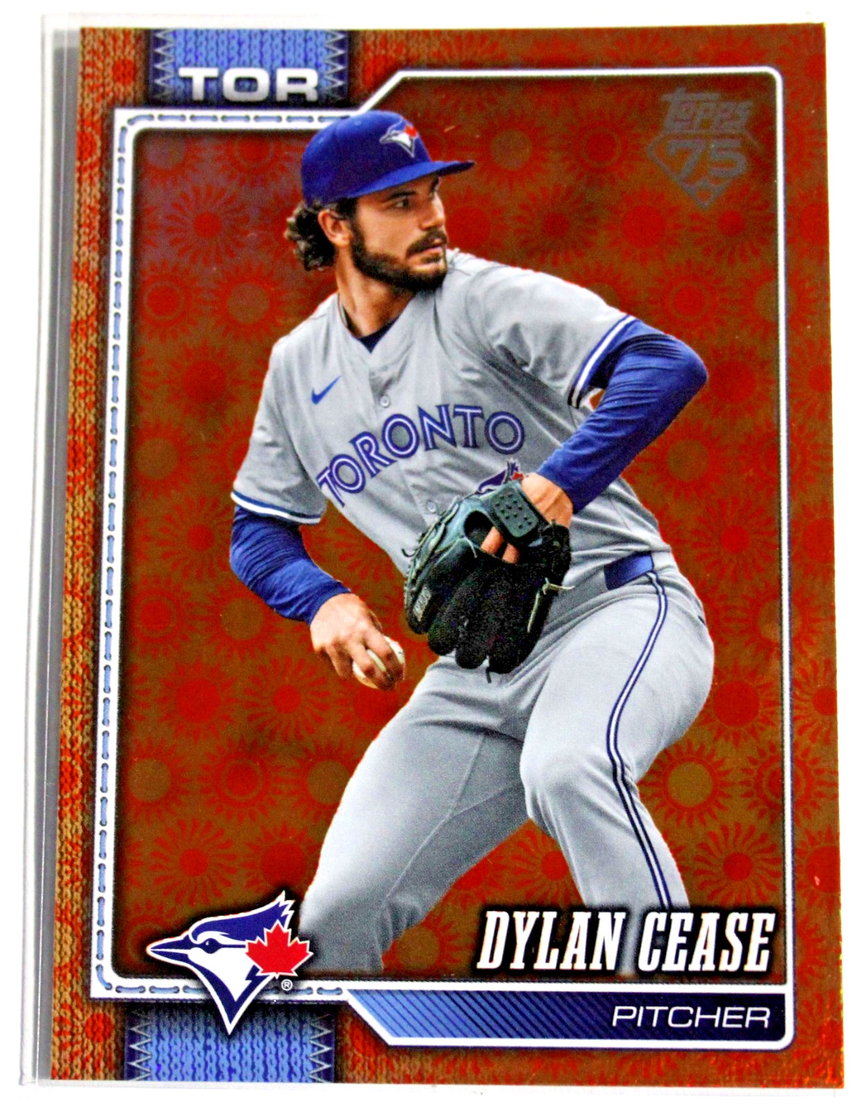 2026 Topps 75 Series 2 Dylan Cease #547 Blue Jays Holo Foil Trading Card