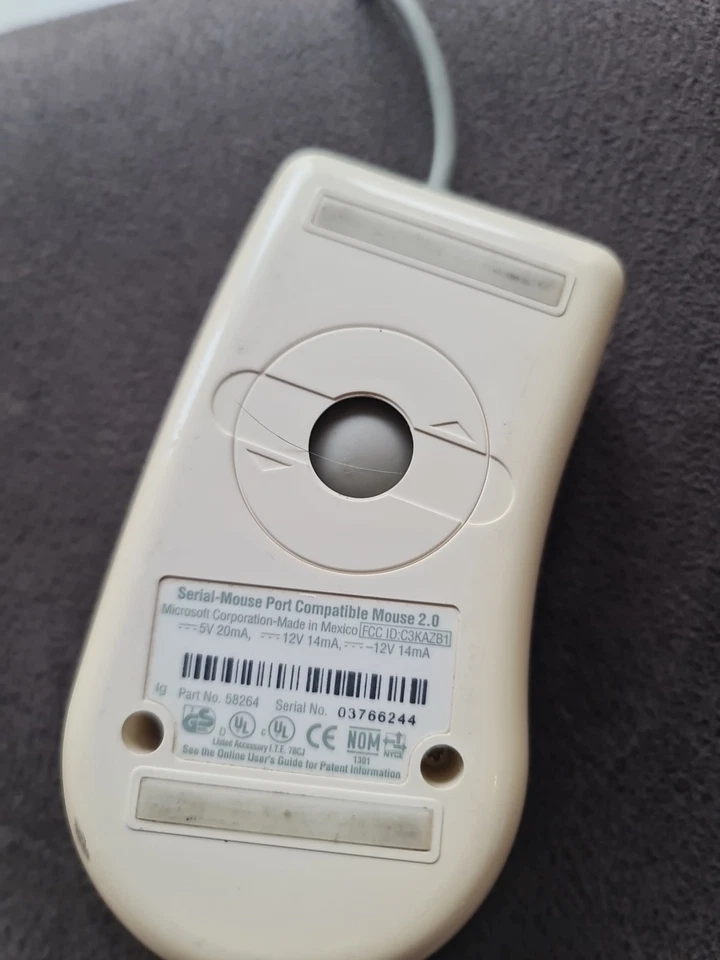 💻 VINTAGE Microsoft Mouse 2.0 with PS/2 Vintage, 30 JAHRE ALTF & Funktioniert - Bild 3 von 4