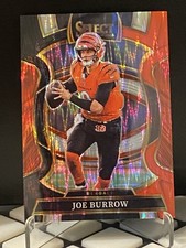 2025 Panini Select - Concourse Joe Burrow #57 Black & Red Shock Prizm