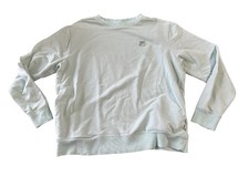 Fila Crewneck Sweatshirt Lightweight Knit Pockets Pullover Women's Large Mint