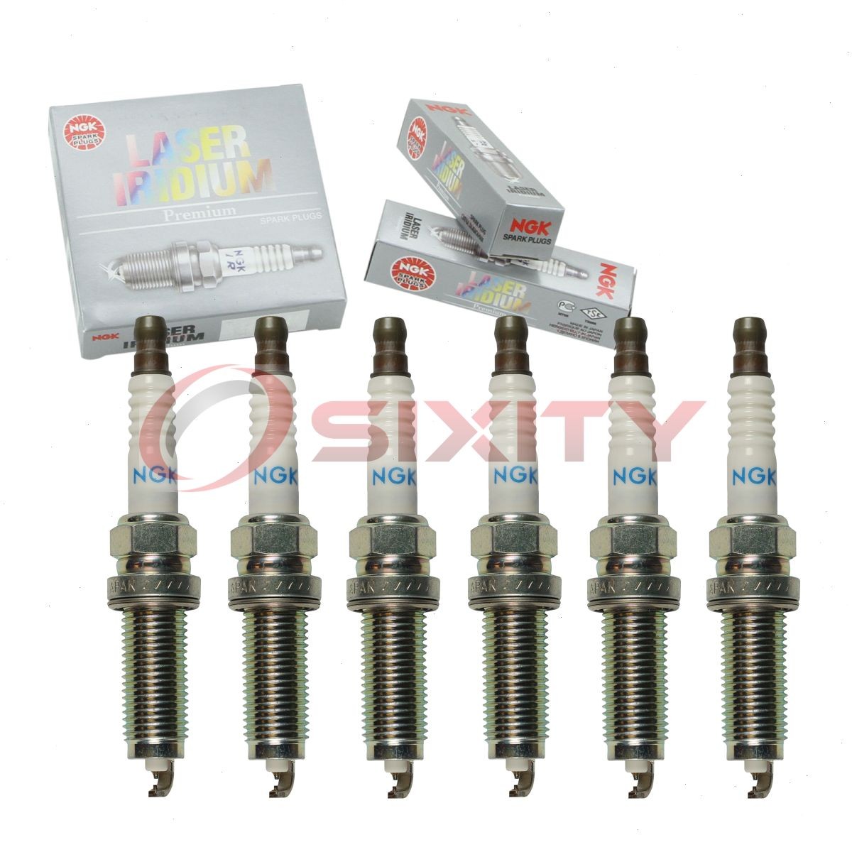 6 pc NGK 90137 DILZKAR7C11S Laser Iridium Spark Plugs for IXEH22TT 4712 vo
