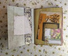 Handmade Blue Floral Junk Journal Scrapbook Album Vintage Ephemera — photo 3