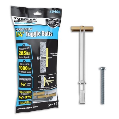 TOGGLER SNAPTOGGLE BB Toggle Anchor with Bolts, ZincPlated Steel Channel, Mad...