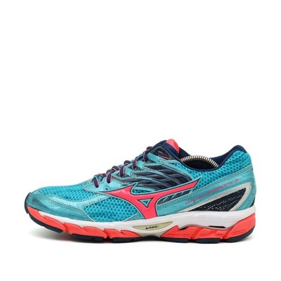 Mizuno Damen Wave Paradox 3 Schuhe Türkis/Blau/Pink Mesh Low Top Laufschuh EU 41