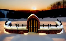 Dept 56 The Heritage Village 3 Piece Set “Churchyard Gate and Fence” #58068 Mint