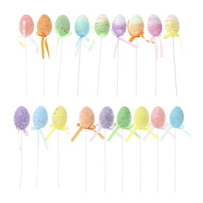 18 stücke Ostereier Schaums Ei Simulation Ei Requisiten DIY Ostern