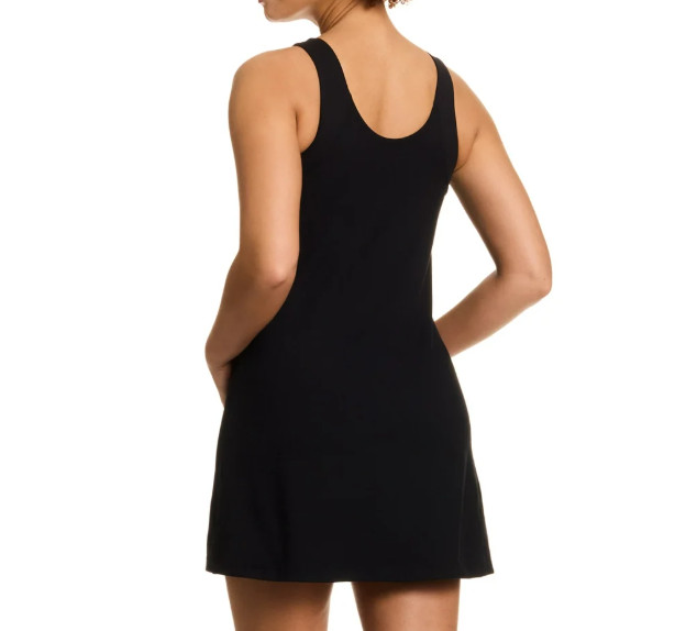 Reebok Retro Active Tennis Dress Black Attached Sport Bra with Pads Size M NWT thumbnail 2