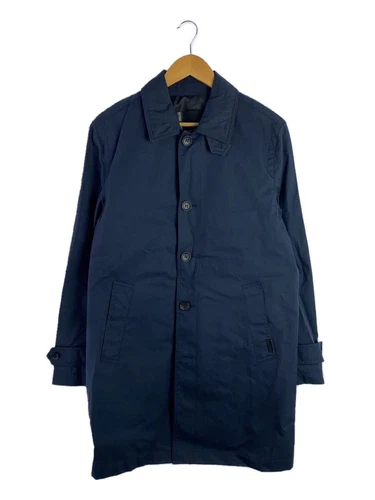 Coach Mezzo Cappotto Acciaio Inox S Cotone Navy Tinta Unita