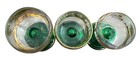 3 German Roemer Wine Glasses with Green Stems Vintage Collectibles — photo 5