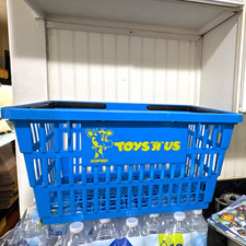Toys 'R' Us Blue Plastic Shopping Basket Hand Basket, Shopping Basket Type