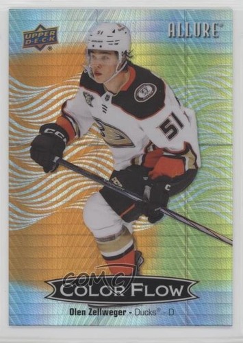 2024-25 Allure Color Flow Orange Yellow Spectrum /199 Olen Zellweger ...