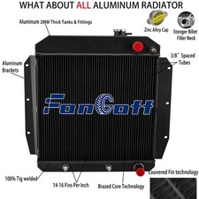 3-row Aluminum Radiator For 1955-1959 Chevy Truck 3100 3200 34003500 Ls Swap.