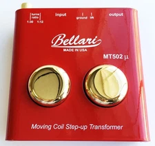 Bellari Rolls Step-Up Transformer with Moving Coil Cartridges for Turntable, Red