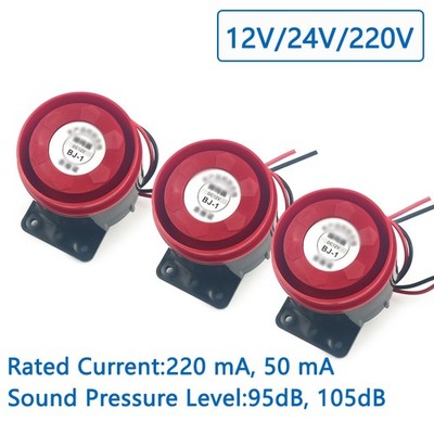 High Volume Industrial Alarm Buzzer-12V/24V/220V Piezo Siren 95dB/105dB Decibels