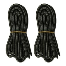 2 pairs 5mm Thick Heavy duty Round Hiking Work Boot Shoe laces Military Strings