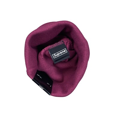 Supreme x New Era FW21 Box Logo Beanie Plum | eBay