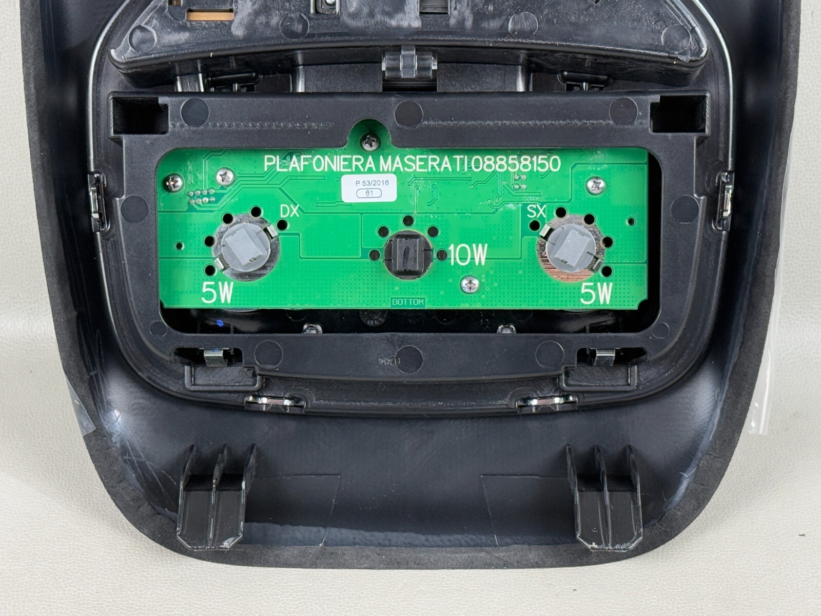NEW! 2016 MASERATI GHIBLI OVERHEAD DOME INTERIOR LIGHT/LAMP ALCANTARA OEM