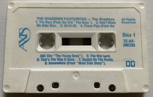 The Shadows The Shadows Favourites Music Cassette Tape TC-AX-260325 Axis 1984 - Picture 22 of 24