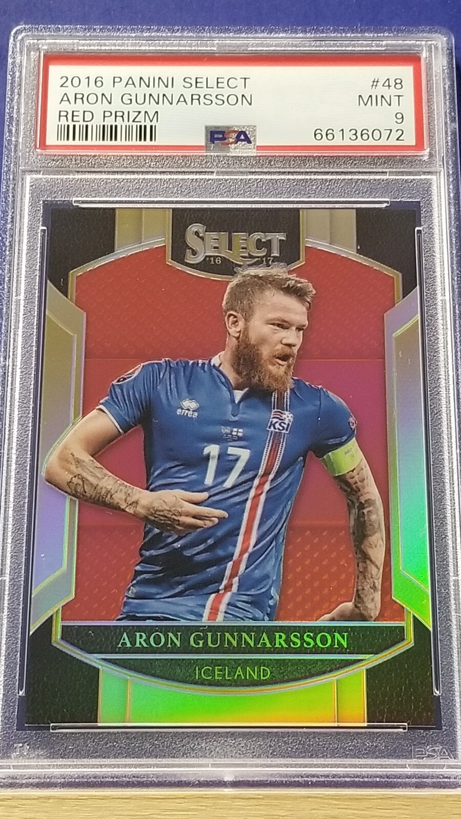2016-17 Panini Select - Terrace Aron Gunnarsson #48 Red Prizm /199 for ...
