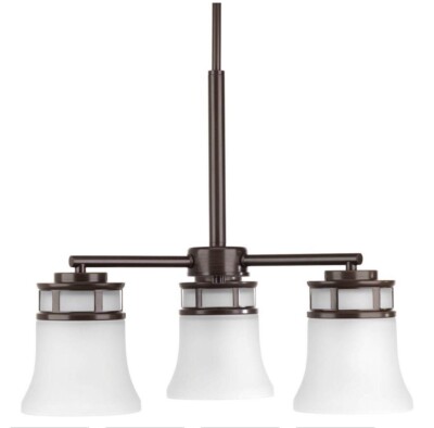 Progress Lighting P4612-20 Cascadia 3-Light 21 in. Antique Bronze Pendant Light
