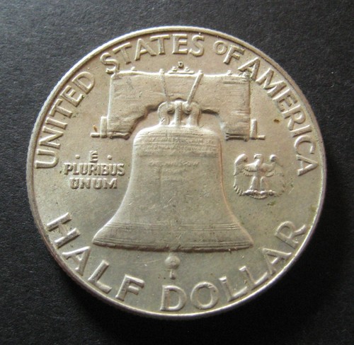 1963 D Franklin Silver Half Dollar - 90% Silver * - (P4663) - Picture 2 of 2