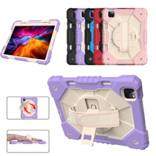 For iPad Air 6th 5th 4th Gen Tablet Case & Pencil Holder Shoulder Hand Strap