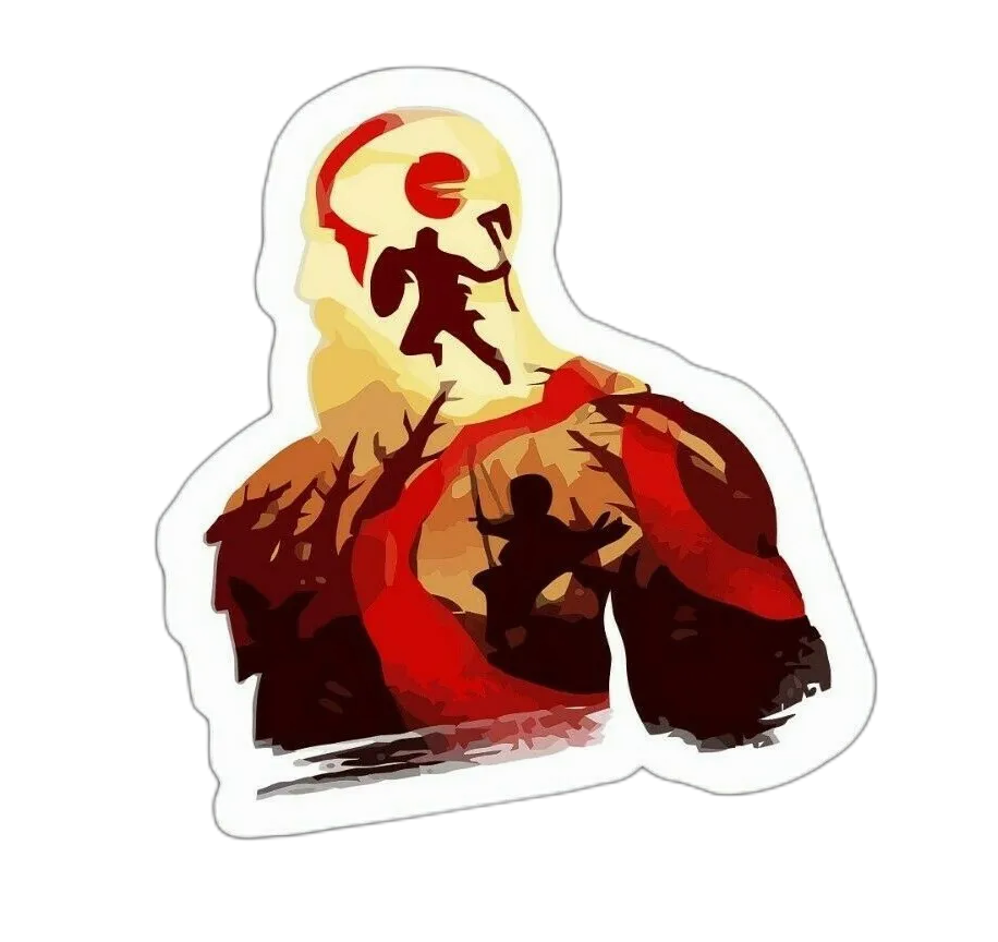 Viking warrior vinyl decal for laptops helmets and more