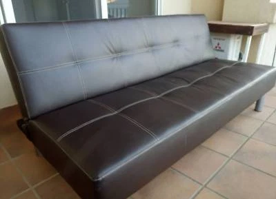 Fantastic Furniture Focus 3 Seater Futon Couch Brown Leather Sofas Fantastic Furniture Focus 3 Seater Futon Couch Brown Leather
