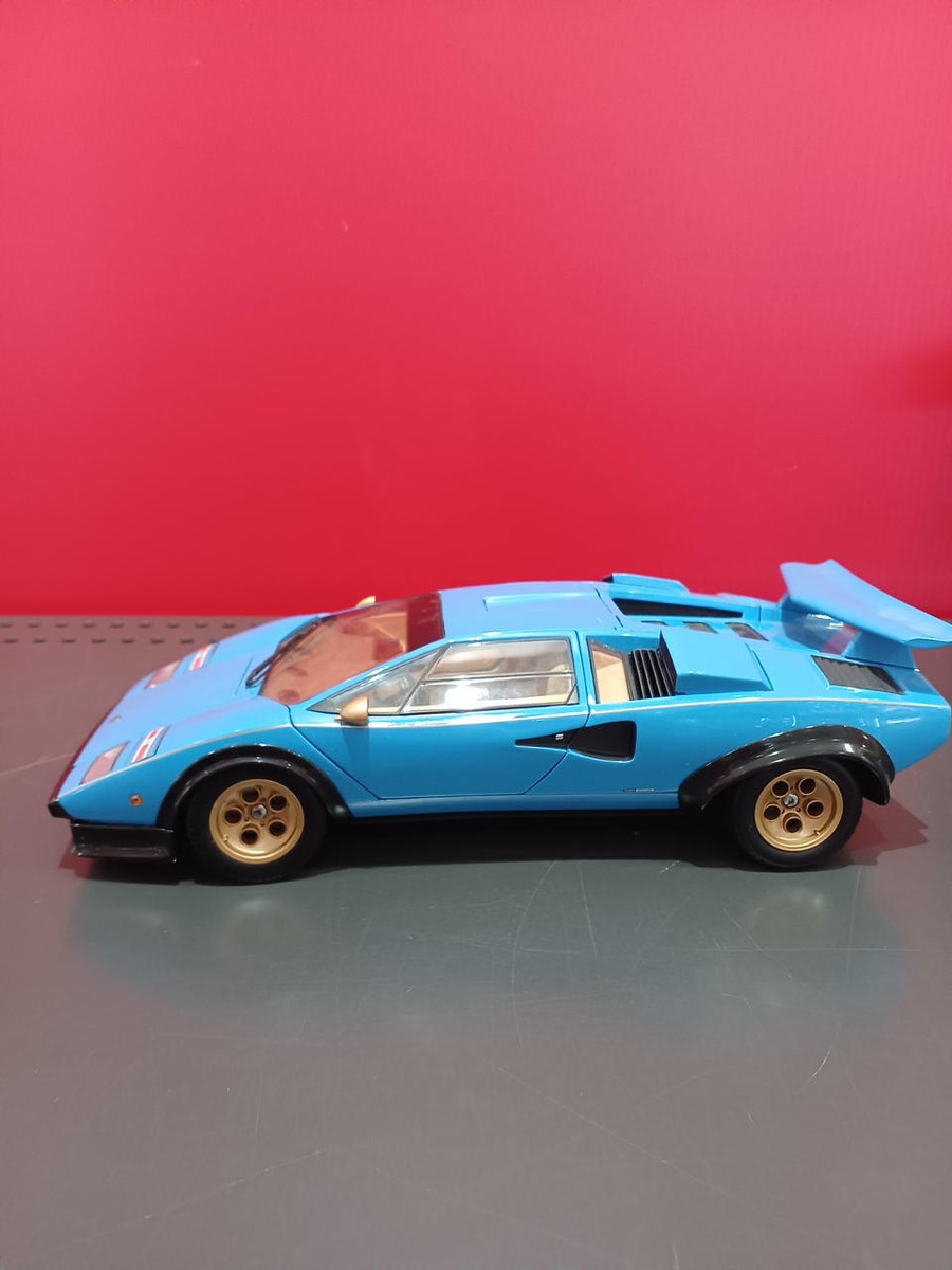 1/18 Lamborghini Countach Lp500s Blue K08323bl Kyosho 2009 for