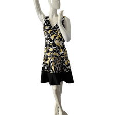 Nine West Multicolored Floral Sleeveless Dress Sz 8