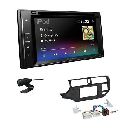 Pioneer Autoradio Bluetooth CD/DVD USB für KIA Rio III 2011-2015 in schwarz