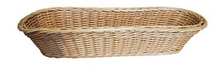  Poly Woven Basket Rectangular, 10"Wx4-3/4"Dx3"H, Honey