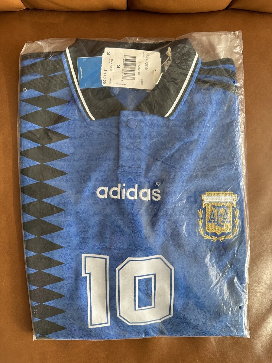 Adidas Argentina 1994 Away Jersey Blue - Size Small Men's