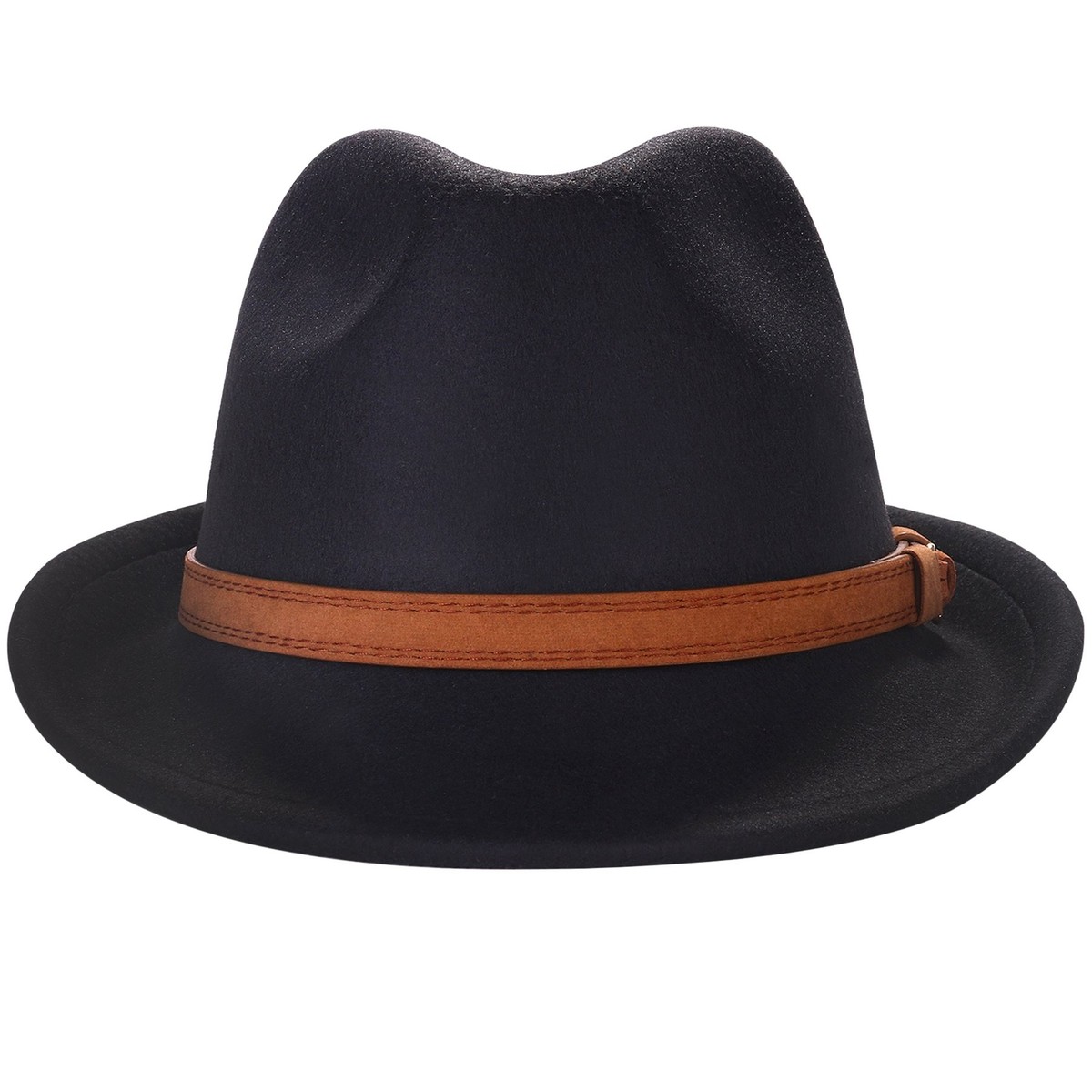 BANANA REPUBLIC Felt Panama 100% Wool Hat withThin Blk  Leather Accent Band NWOT Amazon.com: Classic Wide Brim Flat Top Fedora Hats for Women  main image 4
